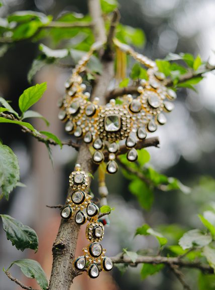 Polki bridal jewellery detail from House of Kanya