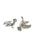 Trendy Oxd. Silvertone Bird Stud