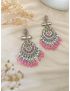 Traditional GP Long Dangler Earring-Blush Pink