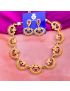 Maa Lakshmi Gajvanthi, Antique Choker Set-Red